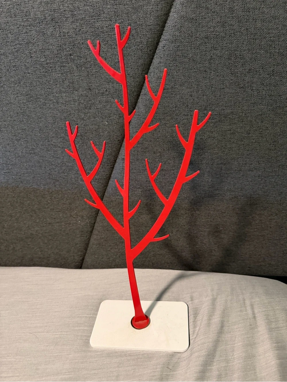 Red Tree Branch Jewelry Display